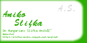 aniko slifka business card